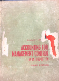 Image of Accounting For Managment Control