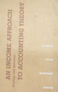 Image of An Income Approach To Accounting theory