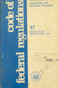 Image of Code Of Federal Regulation