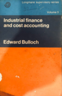 Image of Industrial finance and cos accounting