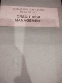 Image of Managing Core Risks in Banking: Credit Risk Management