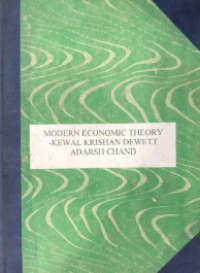 Image of Modern Economic Theory- Micro And Macro Analysis