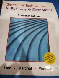 Image of Statistical Techniques in Business & Economics